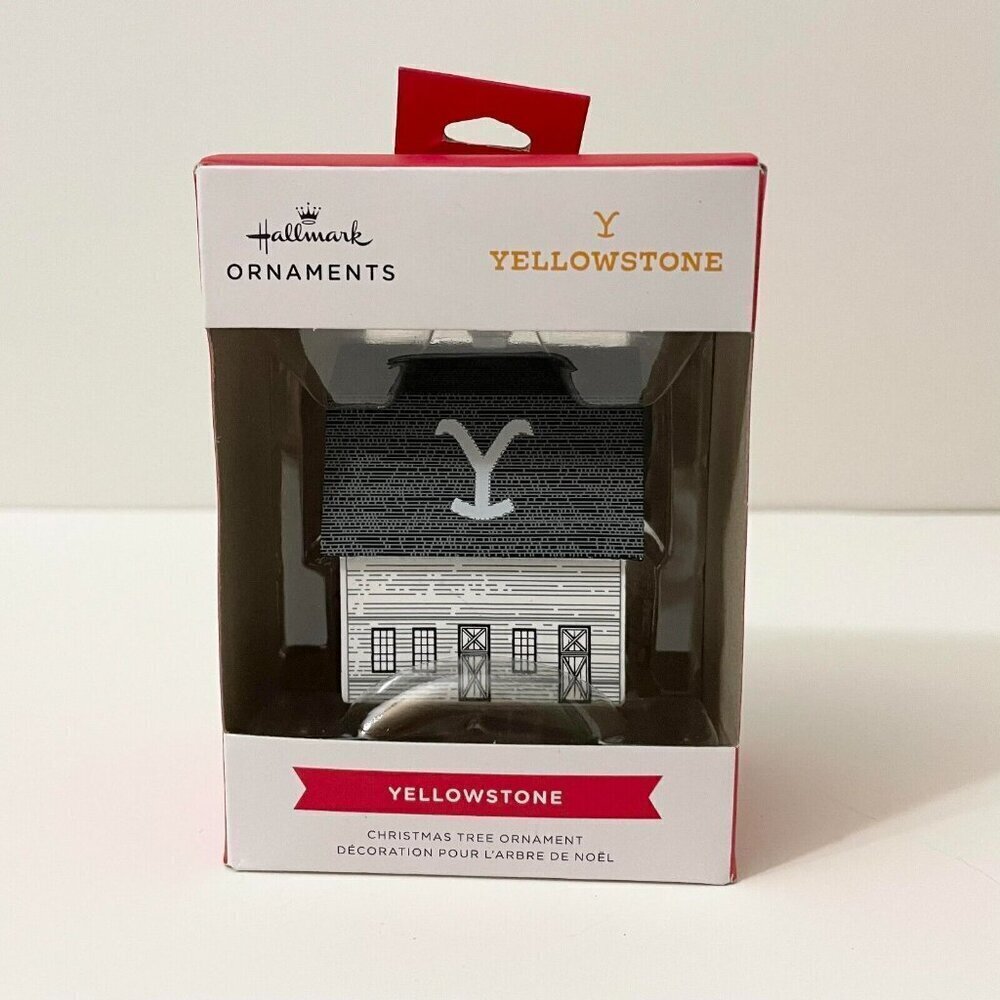 Hallmark TV Series Yellowstone Dutton Ranch Christmas Ornament Damaged Box